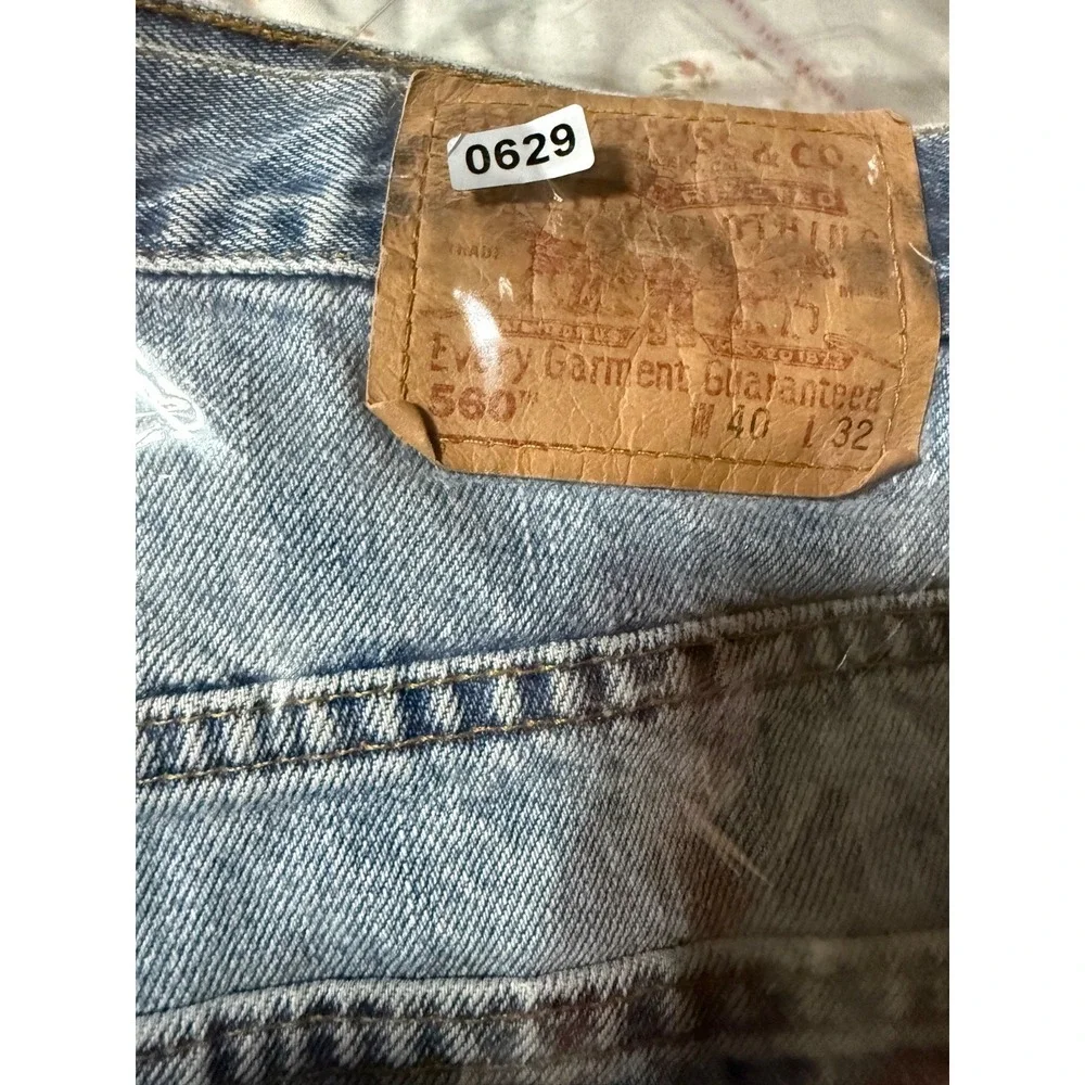 Vintage Levi's 560 Loose Fit Jeans Men's 40x32 2002 Made in Mexico